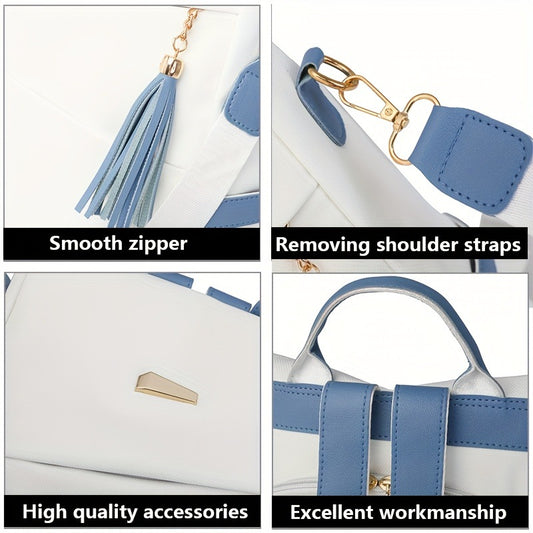 Soft leather large-capacity travel backpack