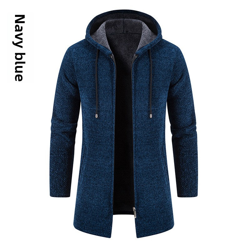 Men's Mid-Length Knit Jacket