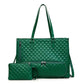 Women's Diamond Pattern PU Shoulder Bag