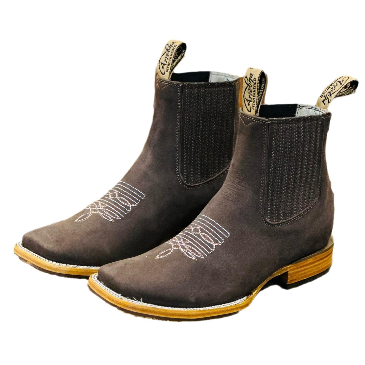 Men's Embroidered Chelsea Western Boots