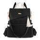 Soft leather large-capacity travel backpack