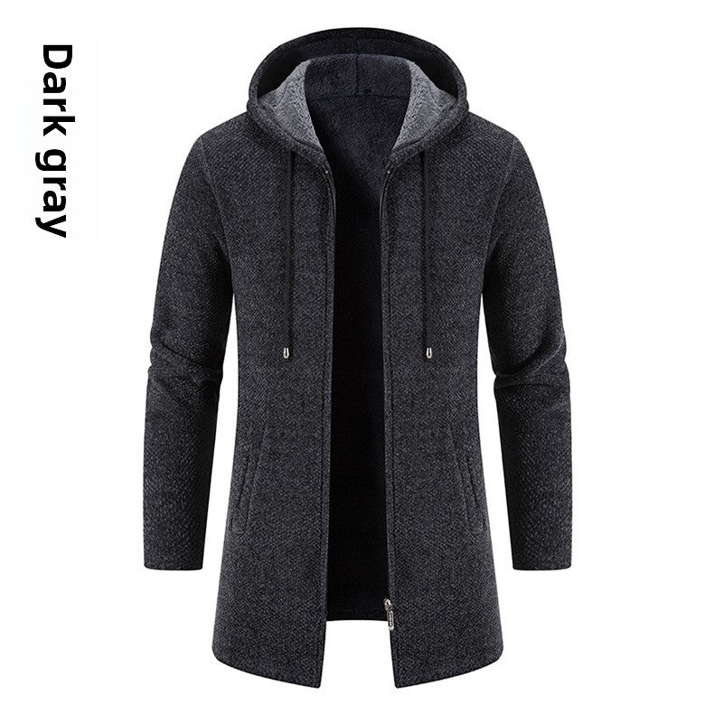 Men's Mid-Length Knit Jacket