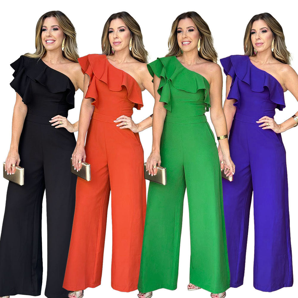 Elegant High Waist Sleeveless Jumpsuit