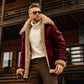 Men's Warm Fur-Lined Composite Leather Jacket