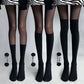 Black Velvet Over-The-Knee Socks for Women