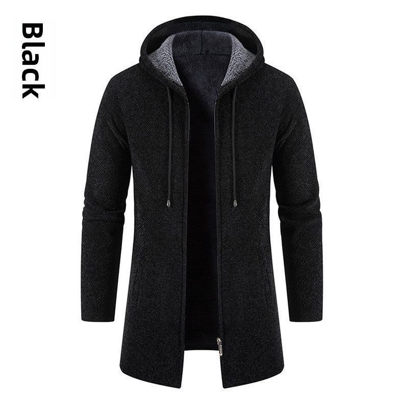 Men's Mid-Length Knit Jacket