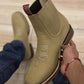 Men's Embroidered Chelsea Western Boots