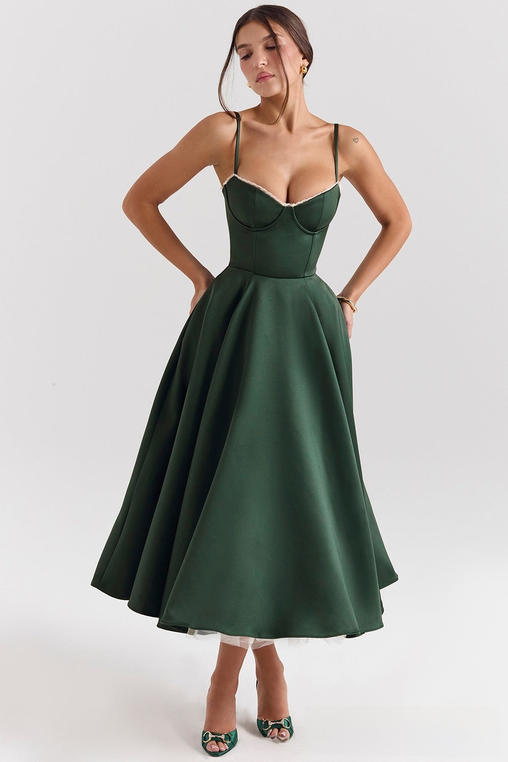 Waistband Sexy Spice Girl Mid-length Dress