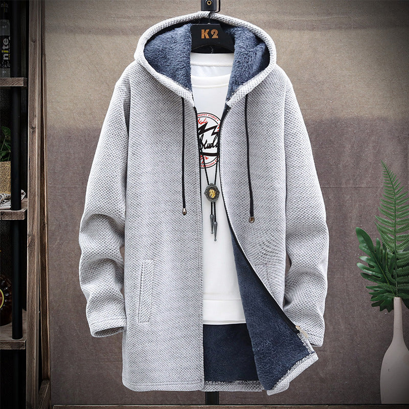 Men's Mid-Length Knit Jacket