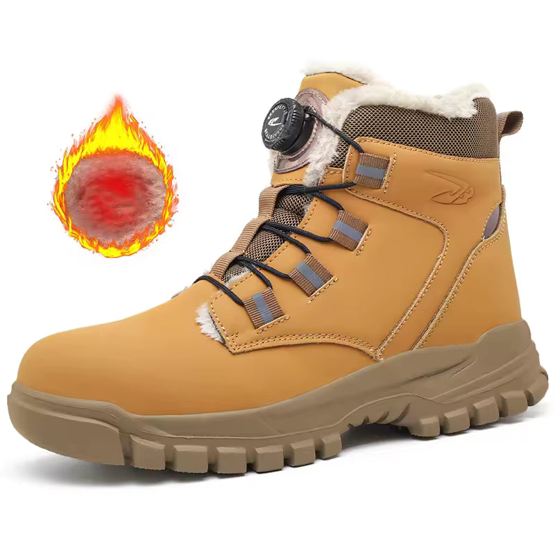 Waterproof Winter Safety Boots with Steel Toe Protection