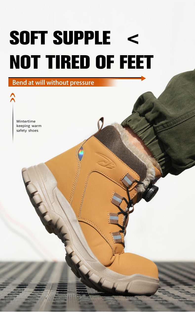 Waterproof Winter Safety Boots with Steel Toe Protection