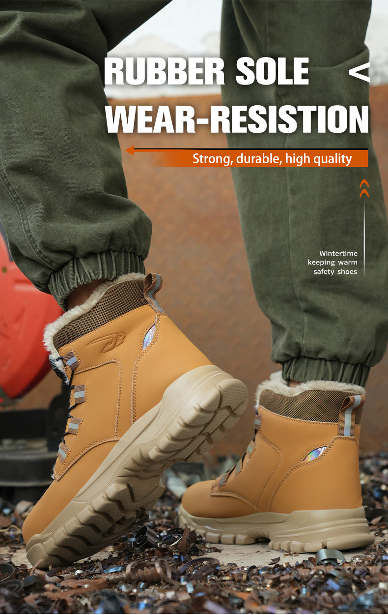 Waterproof Winter Safety Boots with Steel Toe Protection