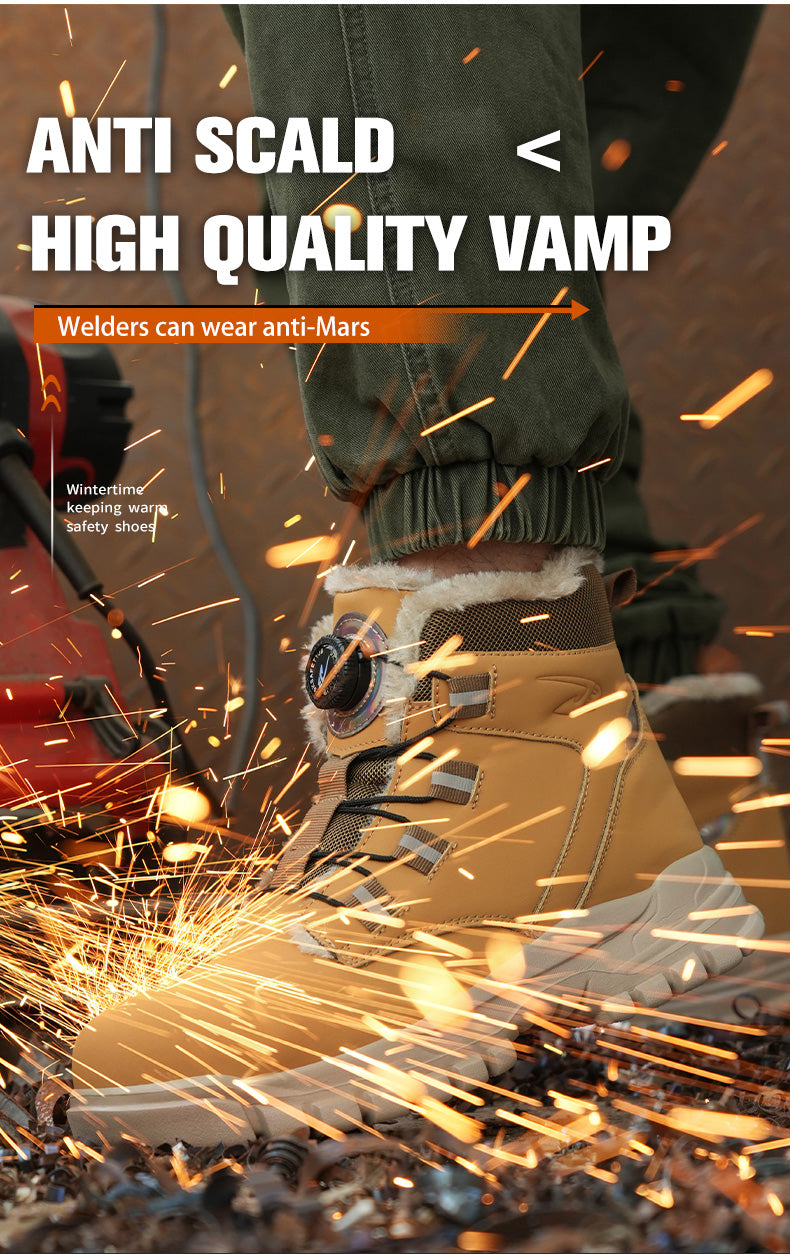 Waterproof Winter Safety Boots with Steel Toe Protection